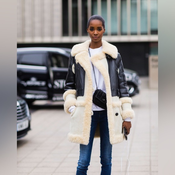 Coach Rare Shearling & Leather Coat - Picture 13 of 14